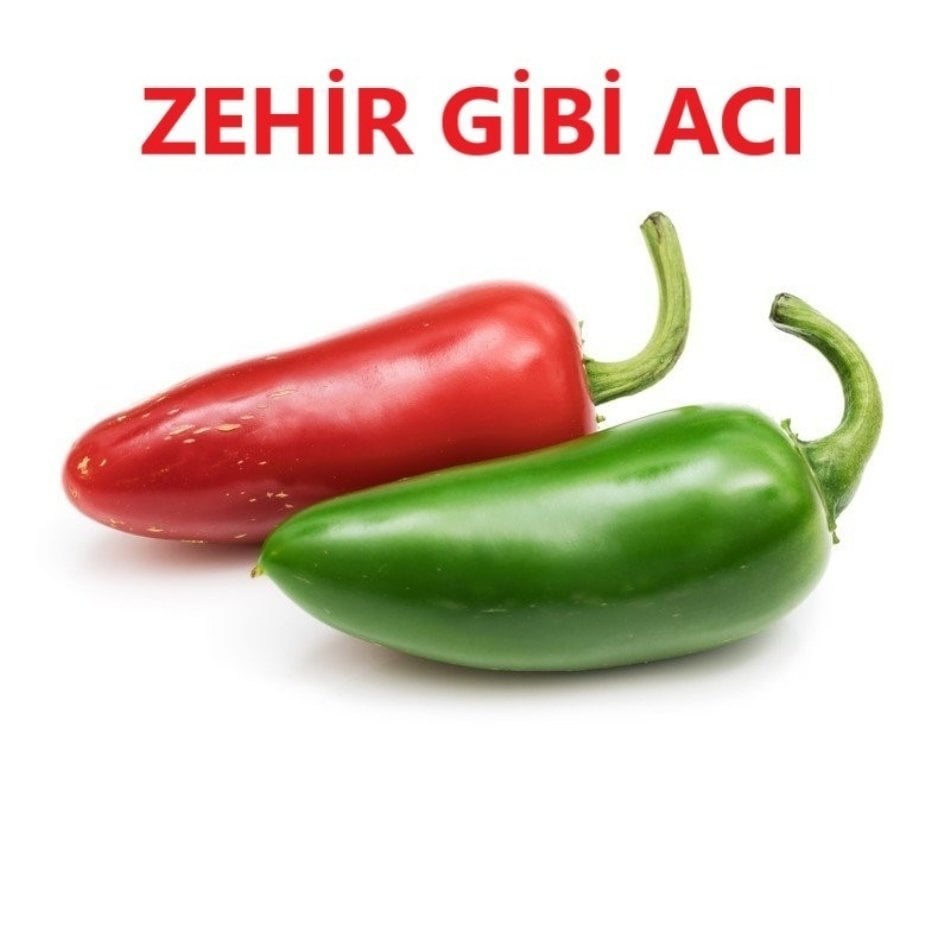 Zehir Gibi Meksika Jalapeno Biber Fidesi-5 Adet