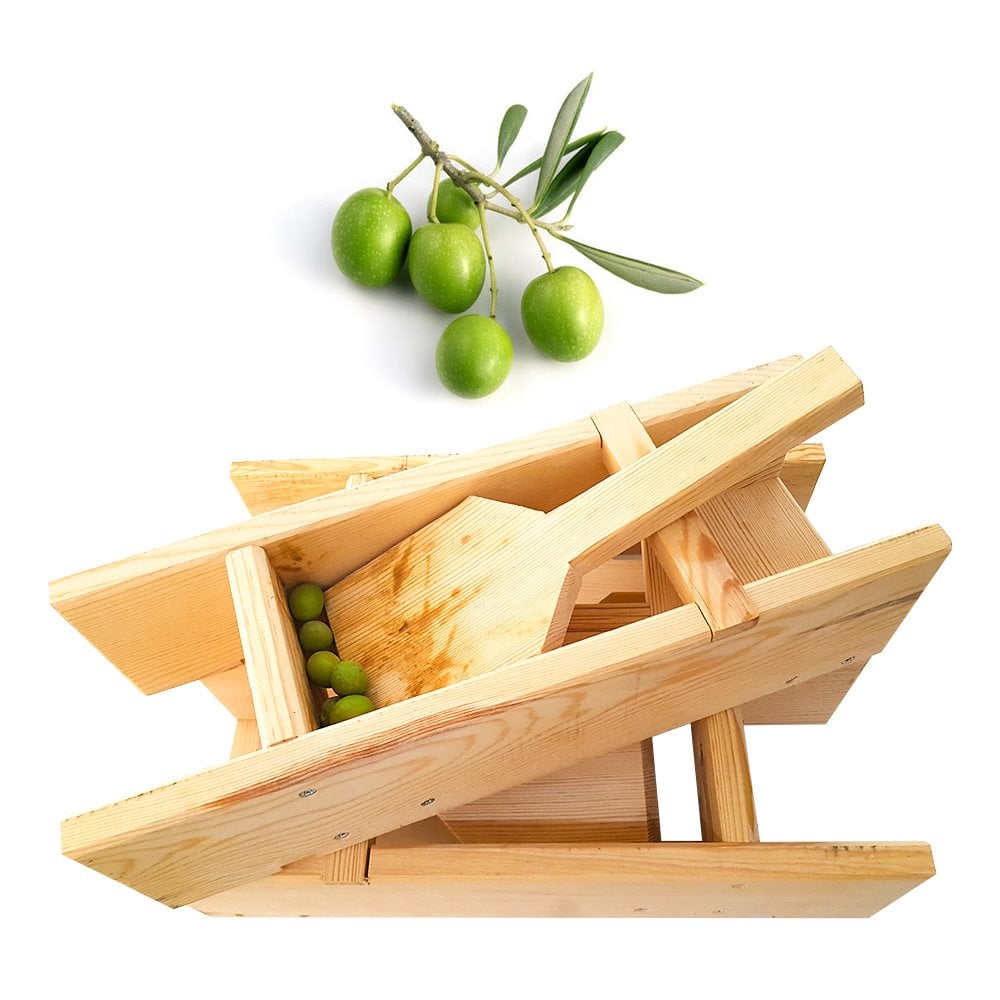 Çam Ağacından Doğal El Yapımı Zeytin Kırma Makinesi (5 Adet)