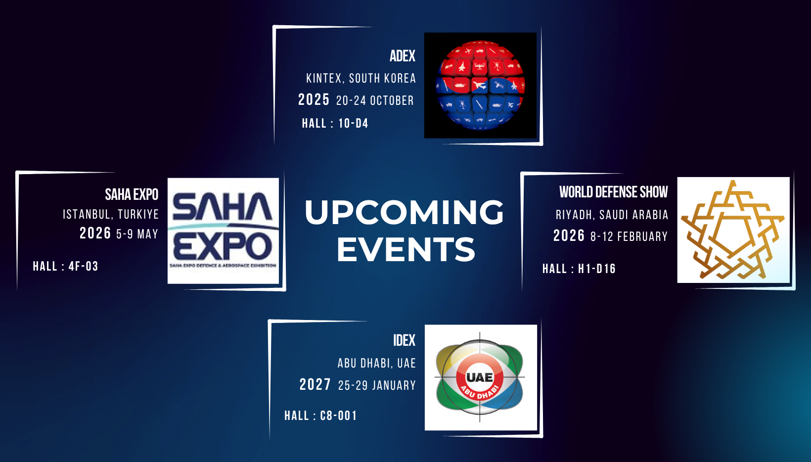 UPCOMING EVENTS
