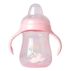 Saro Yavaş Akışlı Damlatmayan Kulplu Alıştırma Bardağı Pembe