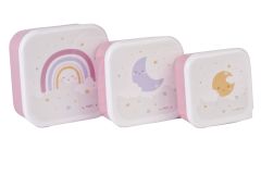 Saro 3 lü Beslenme / Atıştırma Kutusu Rainbow