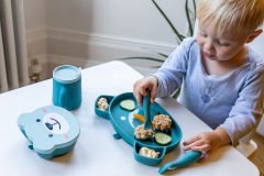Tum Tum Silikon Beslenme Seti Boris Bear (5 parça)