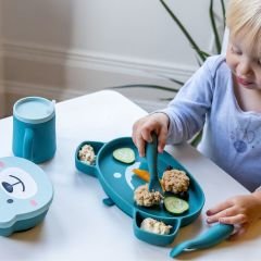 Tum Tum Silikon Beslenme Seti Boris Bear (5 parça)