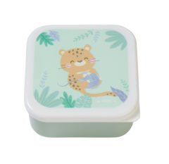 Saro 3 lü Beslenme / Atıştırma Kutusu Jungle Cheetah