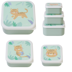 Saro 3 lü Beslenme / Atıştırma Kutusu Jungle Cheetah