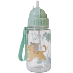 Saro Askılı Pipetli Matara 450ml Jungle Cheetah