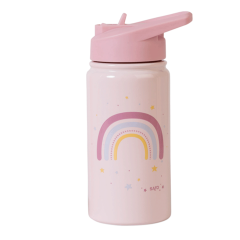 Saro 350ml  Yalıtımlı Paslanmaz Çelik Pipetli Matara / Suluk Termos Rainbow