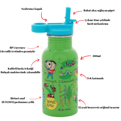 Tyrrell Katz Pipetli Çelik Matara 400ml // Bugs