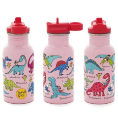 Tyrrell Katz Pipetli Çelik Matara 400ml // Pink Dino
