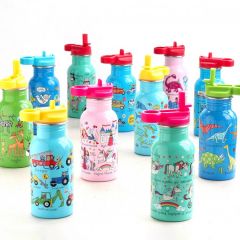 Tyrrell Katz Pipetli Çelik Matara 400ml // Pink Dino