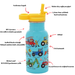 Tyrrell Katz Pipetli Çelik Matara 400ml // Wheels