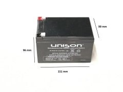 12V 12 AH UNISON  AKÜ