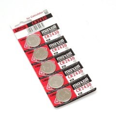 Maxell CR-2430 Pil 3V Lityum Pili 5'li Yeni Tarih 12-2025