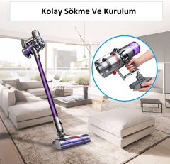 Dyson V6 Animal DC-62 Serisi 2000 mAh Li-ion Muadil Batarya