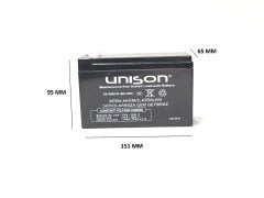 12V 9 AH UNISON  AKÜ