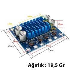 TPA3110 Dijital Stereo Anfi 2x 30W 2.0 Amfi Devresi Kartı Bordu