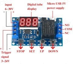 Zaman Ayarlı Röle Modülü , Zaman Tetiklemeli Röle Modülü