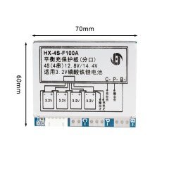 4s 100a Kurulu 3.7v Bms Li-po Lityum 18650 Pil Şarj Koruma Modülü