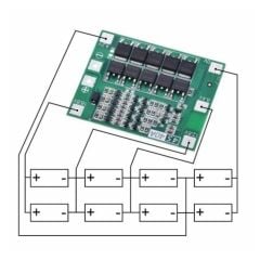 4S 40A Standart Versiyon 18650 BMS Lityum Pil Şarj Koruma Devresi