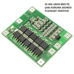 4S 40A Standart Versiyon 18650 BMS Lityum Pil Şarj Koruma Devresi