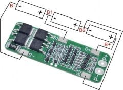 Micron 3s 20A Bms 12.6V 18650 Lityum Lipo Pil Şarj Koruma Devresi