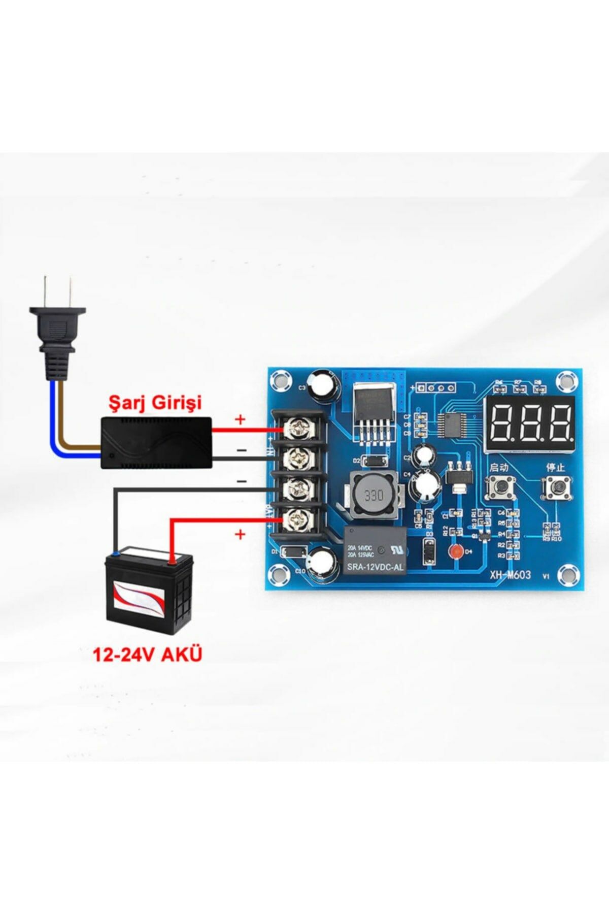 Xh-m603 Akü Şarj Kontrol Kartı Batarya Şarj Kontrol Devresi 12v