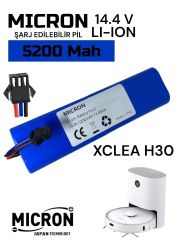 XCLEA H30 (Orjinal Kapasite) 5200mAh 14.4V Robot Süpürge Bataryası Pili