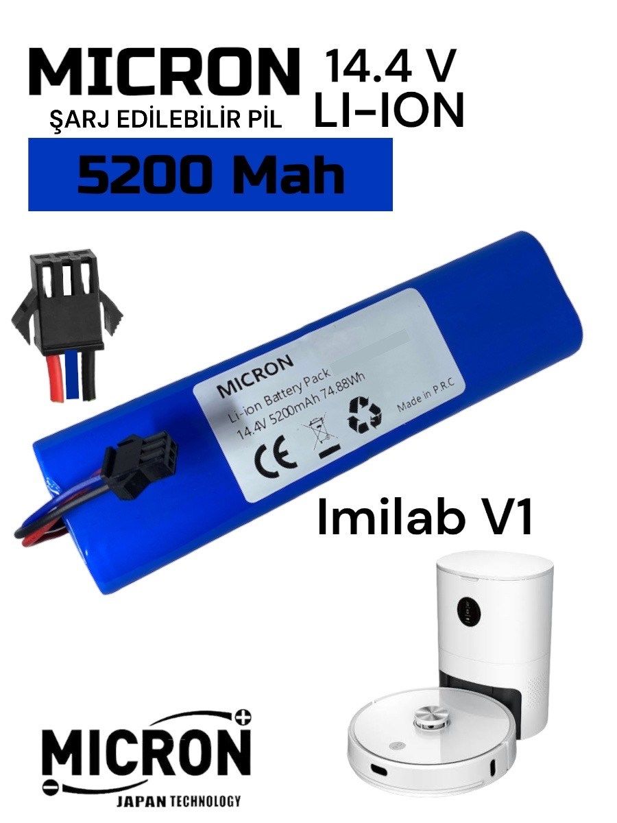 Imilab V1 Akıllı Robot Süpürge Bataryası 14.4v 5200mah Pil