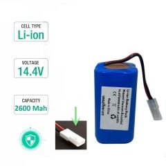 Fakir Robert RS  720 2600mAh 14.4V Uyumlu Robot Süpürge Pili Lityum İyon Batarya