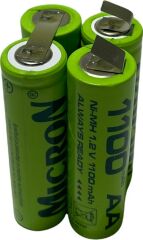 Micron 4.8 V Şarjlı Matkap Pili Bataryası 1100 Mah Ni-Cd Aa Pil