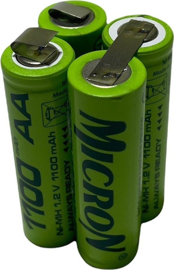 Micron 4.8 V Şarjlı Matkap Pili Bataryası 1100 Mah Ni-Cd Aa Pil