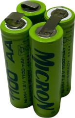 Micron 4.8 V Şarjlı Matkap Pili Bataryası 1100 Mah Ni-Cd Aa Pil
