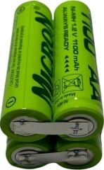 Micron 4.8 V Şarjlı Matkap Pili Bataryası 1100 Mah Ni-Cd Aa Pil