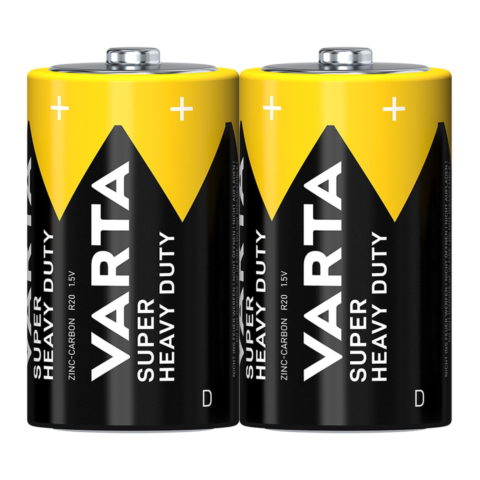 Varta Super Heavy Duty Büyük Pil 2'li D Boy Yüksek Performans
