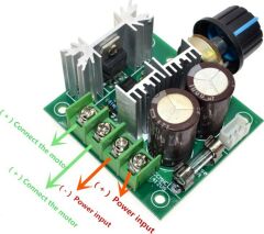 Pwm Dc Motor Hız Kontrol Devresi Motor Hız Kontrol 12V 40V 10A