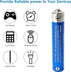 Alkalin AAAA 1.5v Pil (Batarya) 1 Adet Paket Tablet Kalem Pili (4A) Tüm Tablet Kalemleriyle Uyumlu