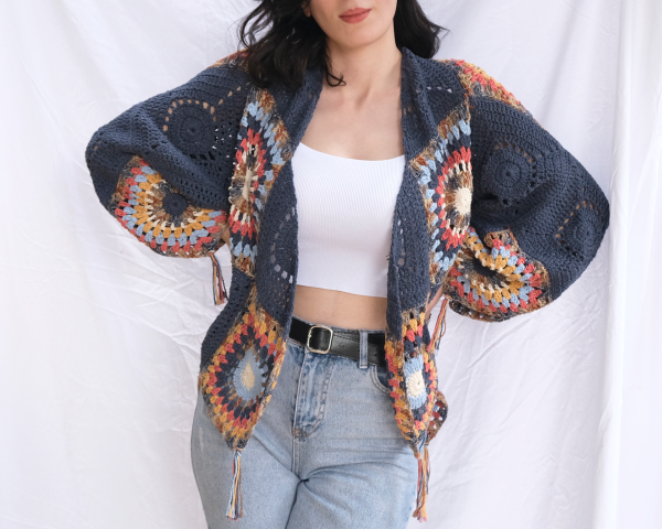 LACİVERT BOHEM HIRKA ÖN SİPARİŞ
