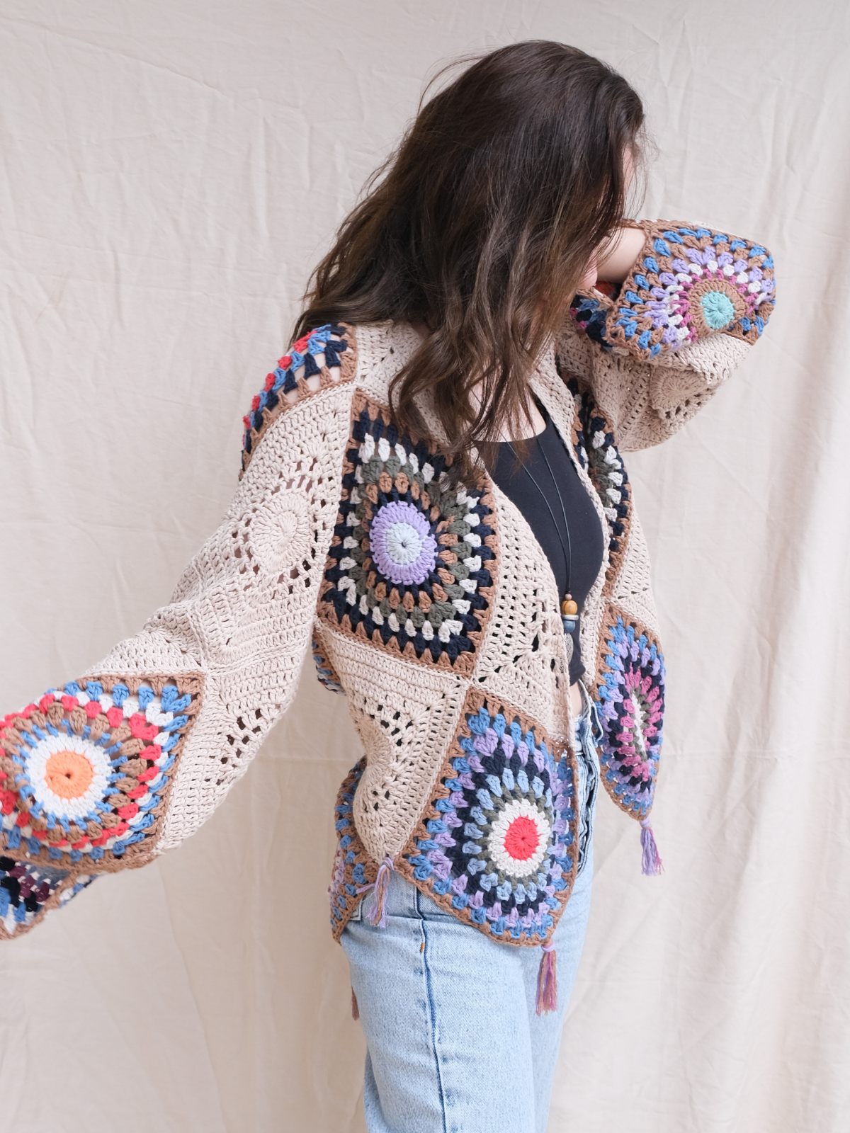 Handmade Krem Hırka