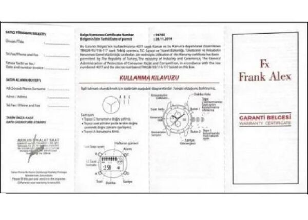 Frank Alex FA.11256M.01 Erkek Kol Saati
