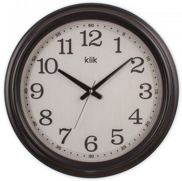 Klik Royal Siyah Dekoratif Sessiz Akar Duvar Saati