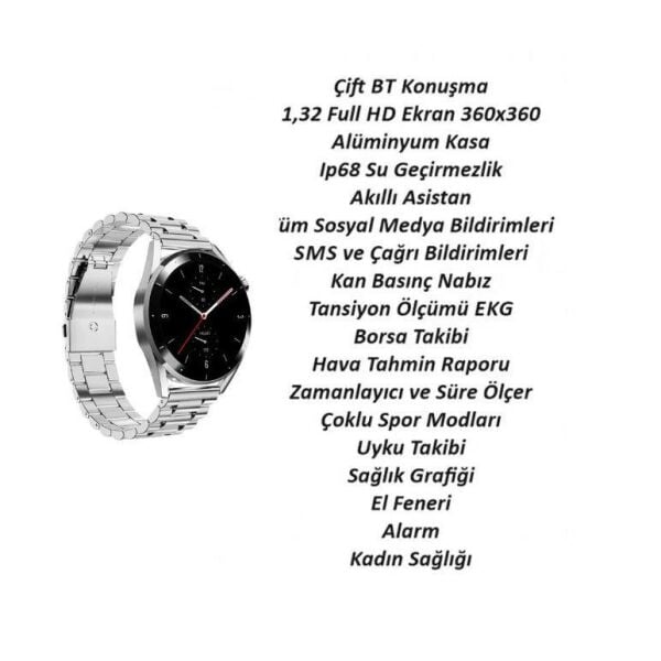 You Watch R12-AR122 You Smart Silver & Grey Metal Unisex Kol Saati
