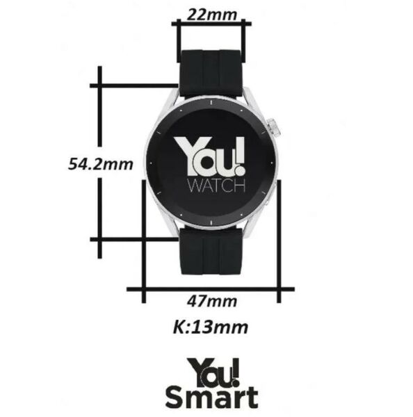 You Watch R12-AR122 You Smart Silver & Grey Metal Unisex Kol Saati