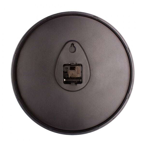 Klik Simplex Gümüş Dekoratif Sessiz Akar Duvar Saati