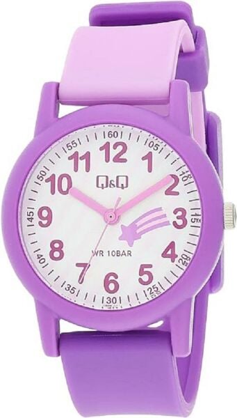 Q&Q VS49J004Y Kuyruklu Yıldız Desenli Çocuk Kol Saati