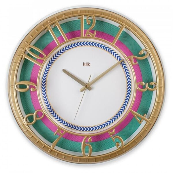 Klik Hisar Hare Dekoratif 40 Cm Çapında Salon Ofis Oda Duvar Saati