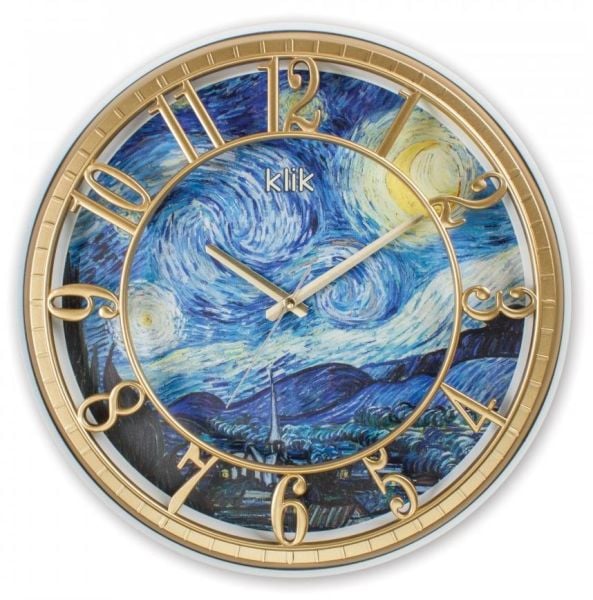 Klik Hısar SN Dekoratif 40 Cm Çapında Salon Ofis Oda Duvar Saati