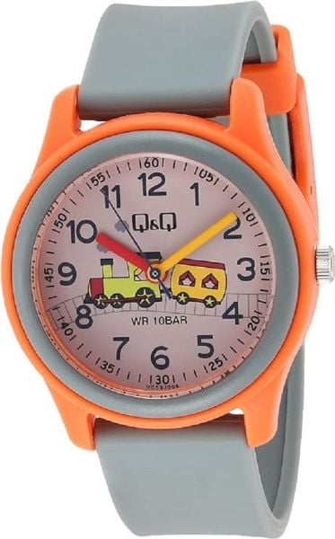 Q&Q VS59J008Y Tren Desenli Çocuk Kol Saati
