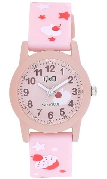 Q&Q V22A-001VY Vişne Desenli Çocuk Kol Saati