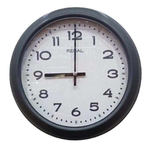 Regal 4290 BW Özel Seri Metal Kasa Akar Sessiz Saniyeli Duvar Saati