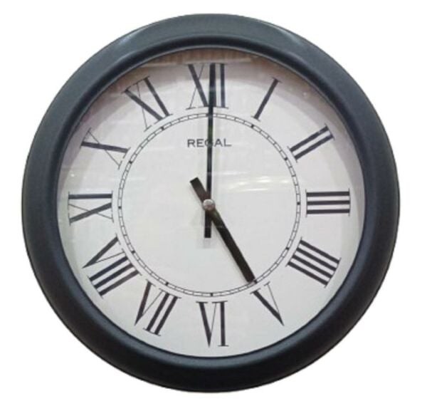 Regal 4290 BWR Özel Seri Metal Kasa Akar Sessiz Saniyeli Duvar Saati